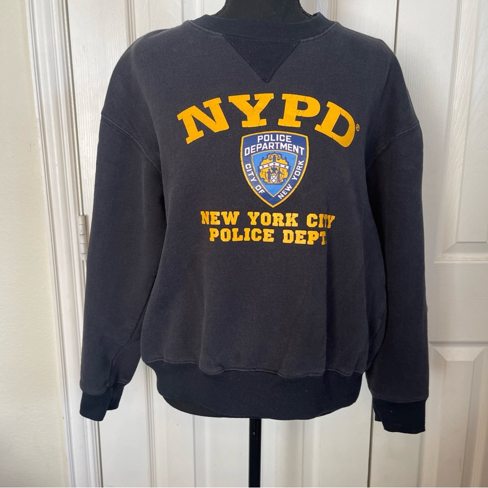 Official NYPD Crewneck Sweatshirt Mens Small 2013 Black